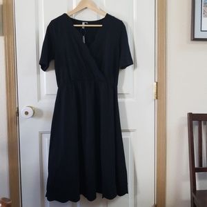 ASOS Maternity Nursing Scallop Hem Midi Dress